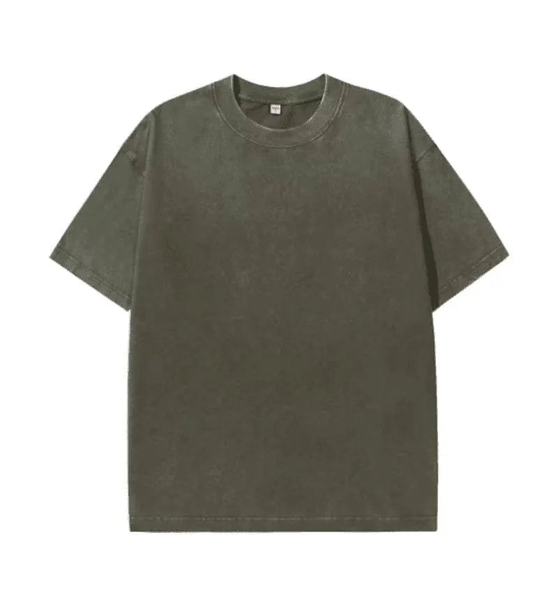 Olive heavyweight cotton tee