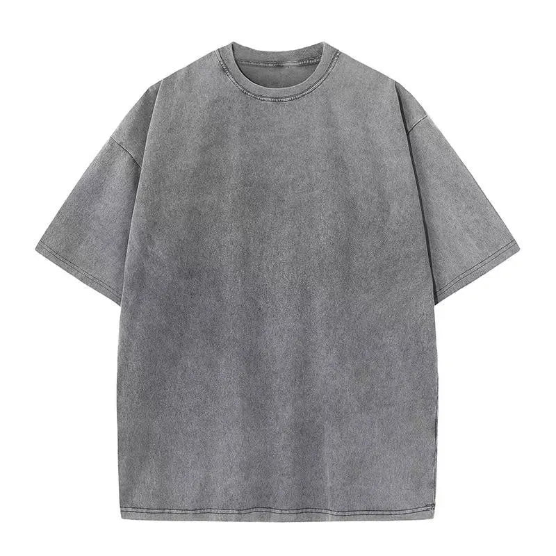 Heather grey heavyweight cotton tee