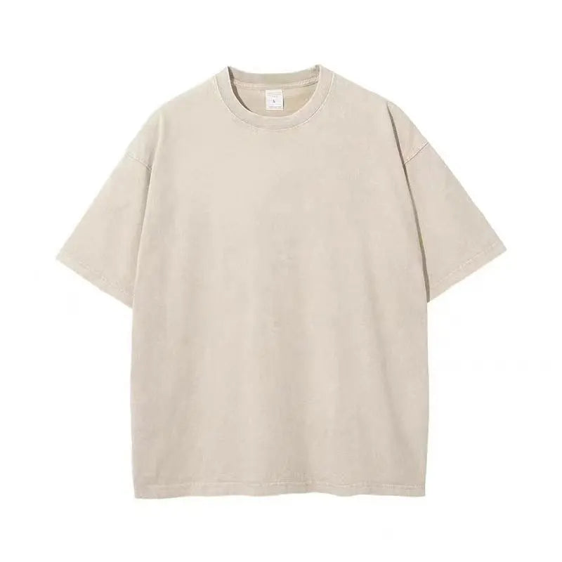 Natural white heavyweight cotton tee