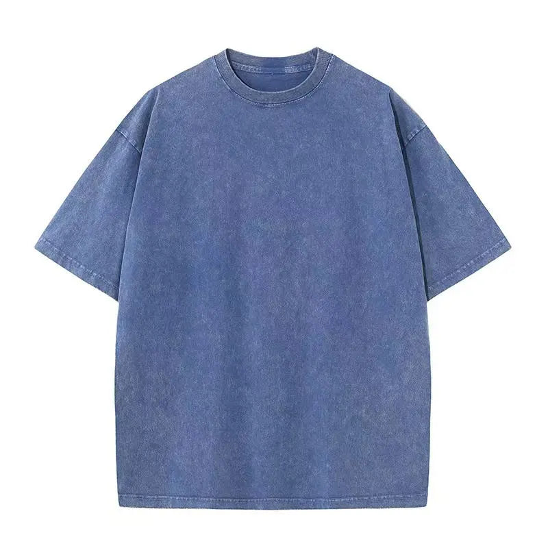Royal blue heavyweight cotton tee